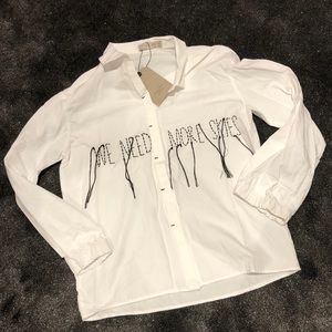 Zara WE NEED MORE SKIES! Top